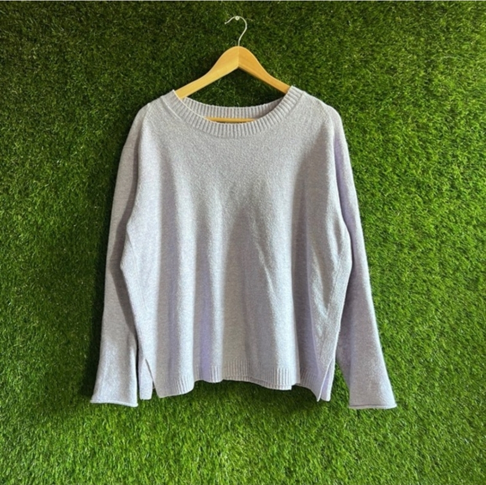 J. Jill Crewneck Purple Lilac Pastel Sweater Sz M EUC